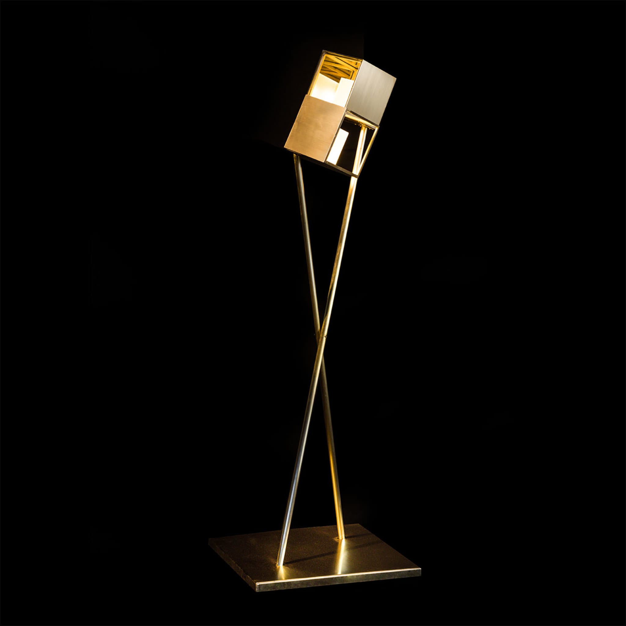 Flis Brushed Brass Floor Lamp - Alternative view 2