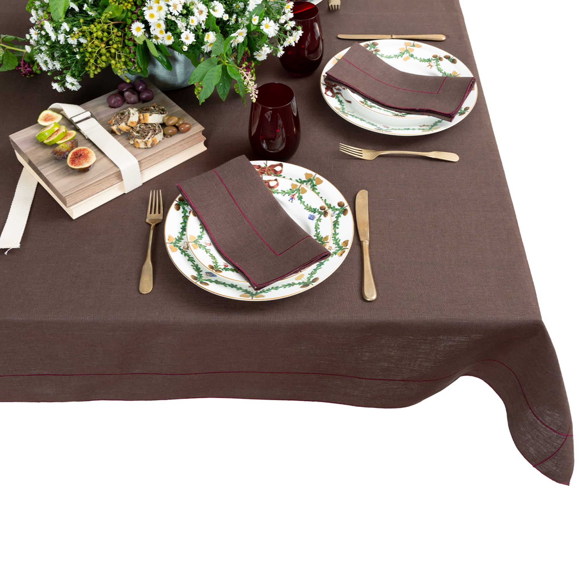 Tulip Frame Set of 1 Tablecloth and 8 Napkins - Alternative view 2