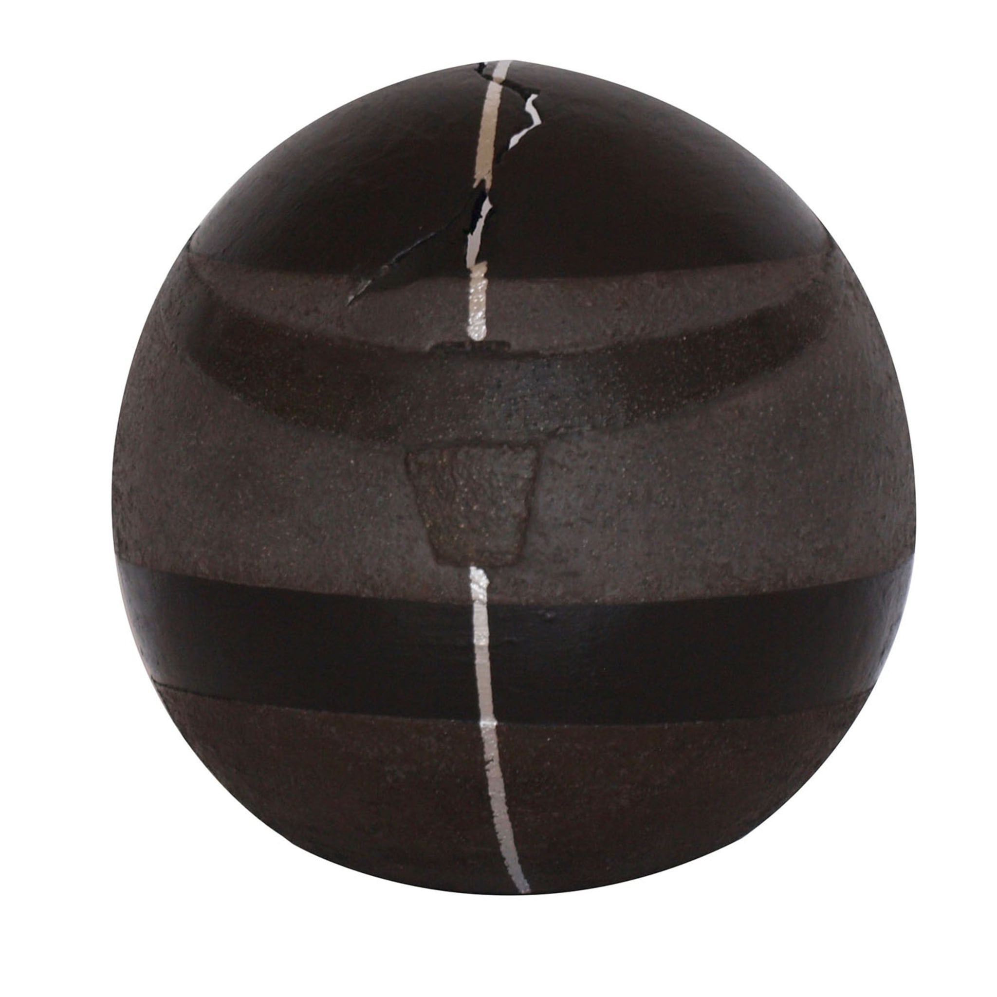 Globe terrestre décoratif noir et argenté #111 - Vue principale