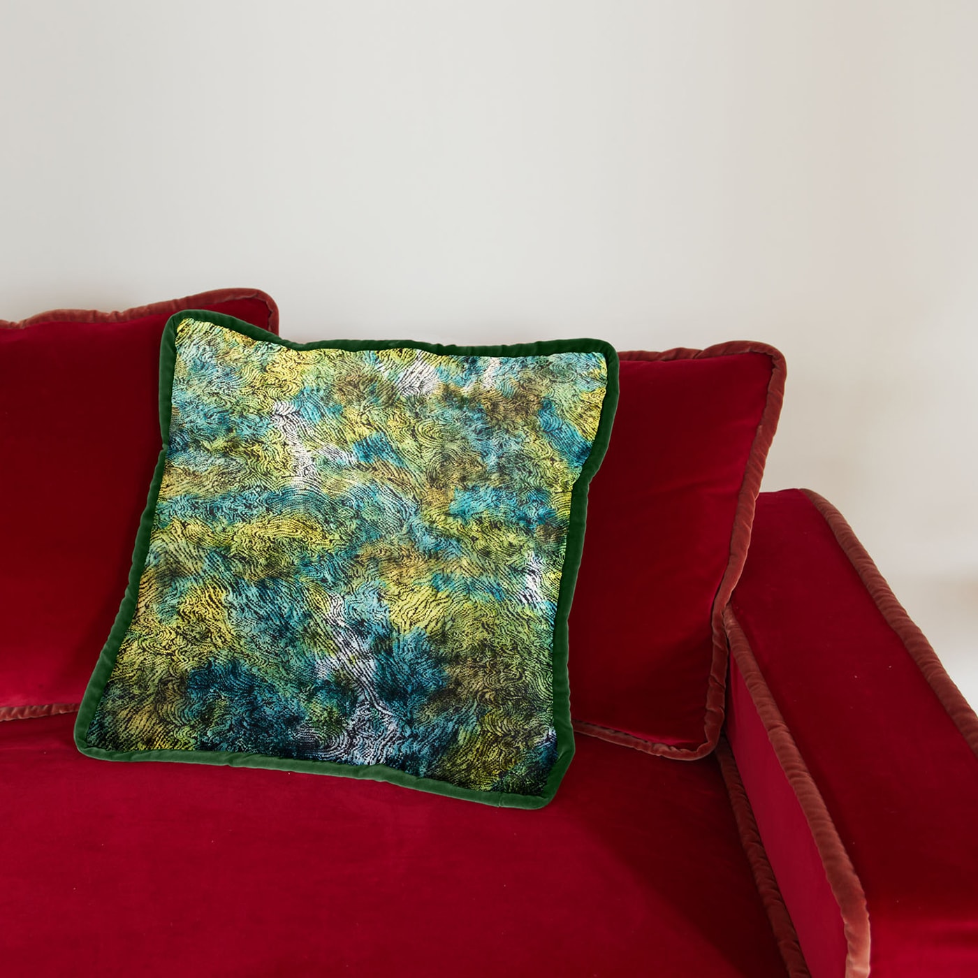 Emerald 2024 velvet cushion