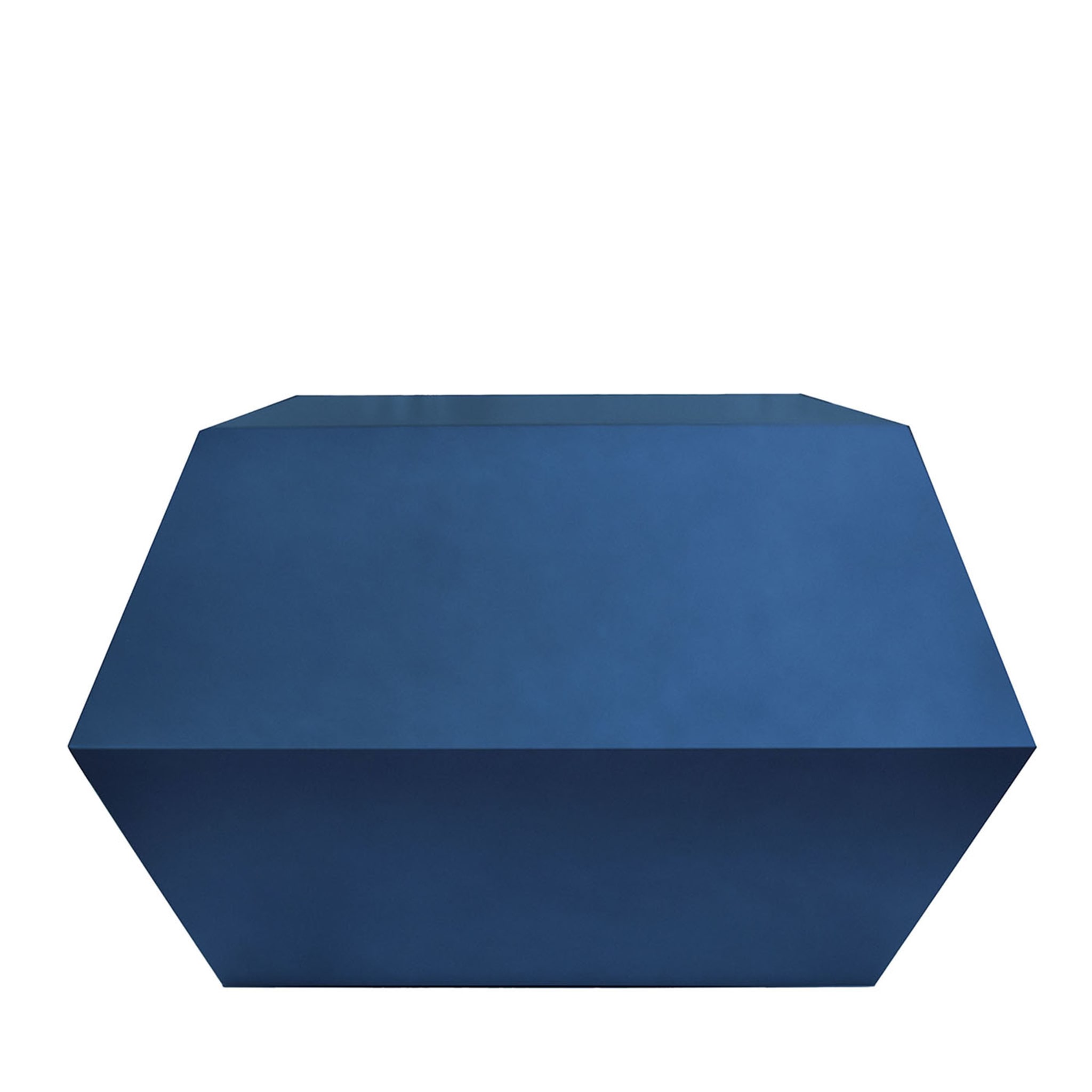 Tavolino blu a forma di diamante Pop & Op di Carlo Rampazzi - Vista principale