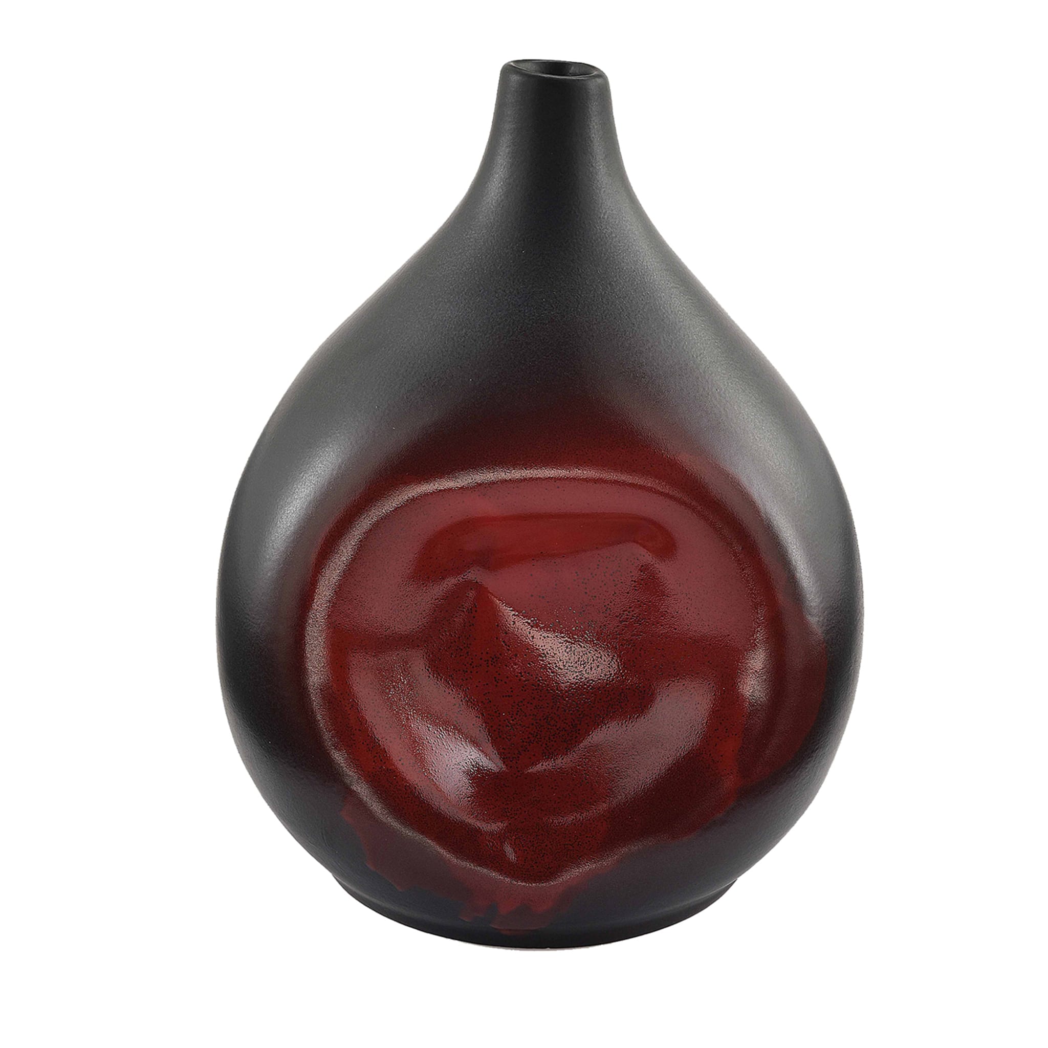 Vase Punch noir et rouge - Vue principale