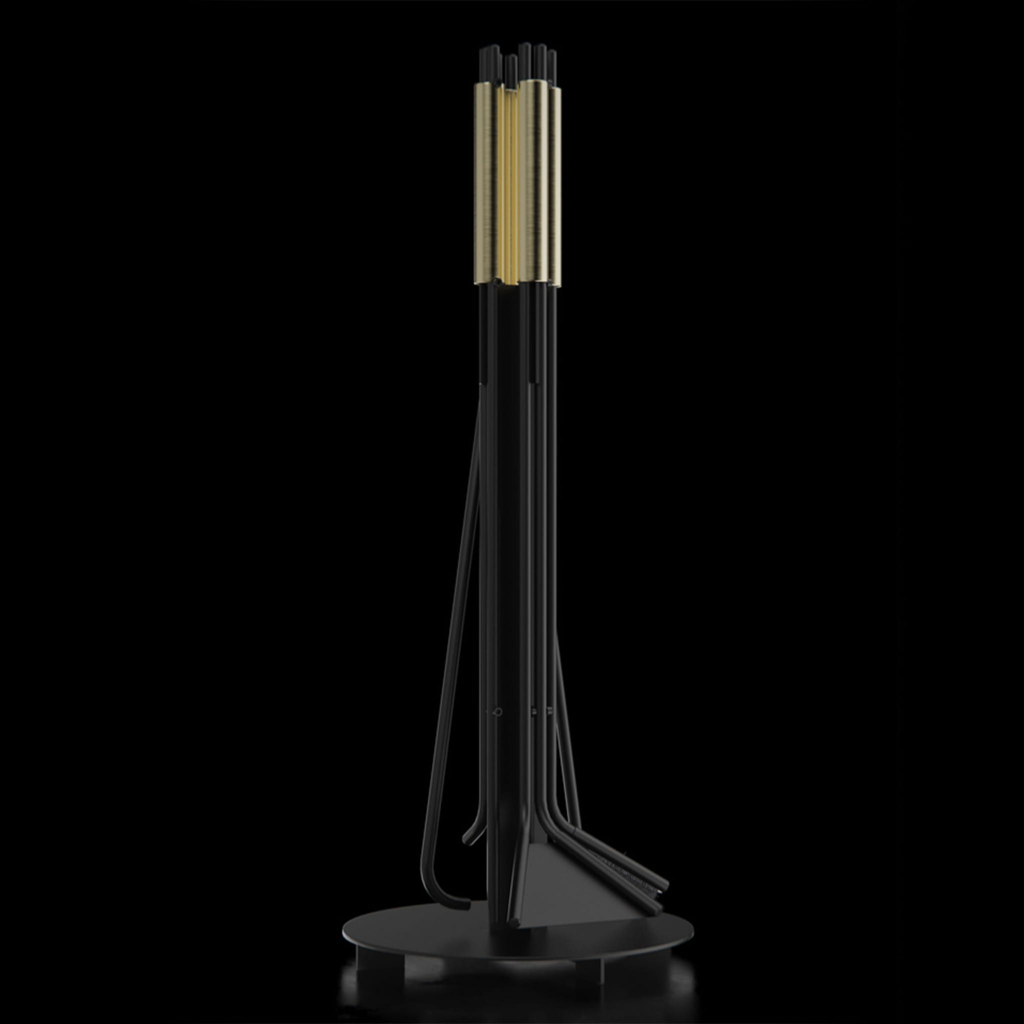 ED001 Black and Brass Fireplace Tools - Alternative view 4