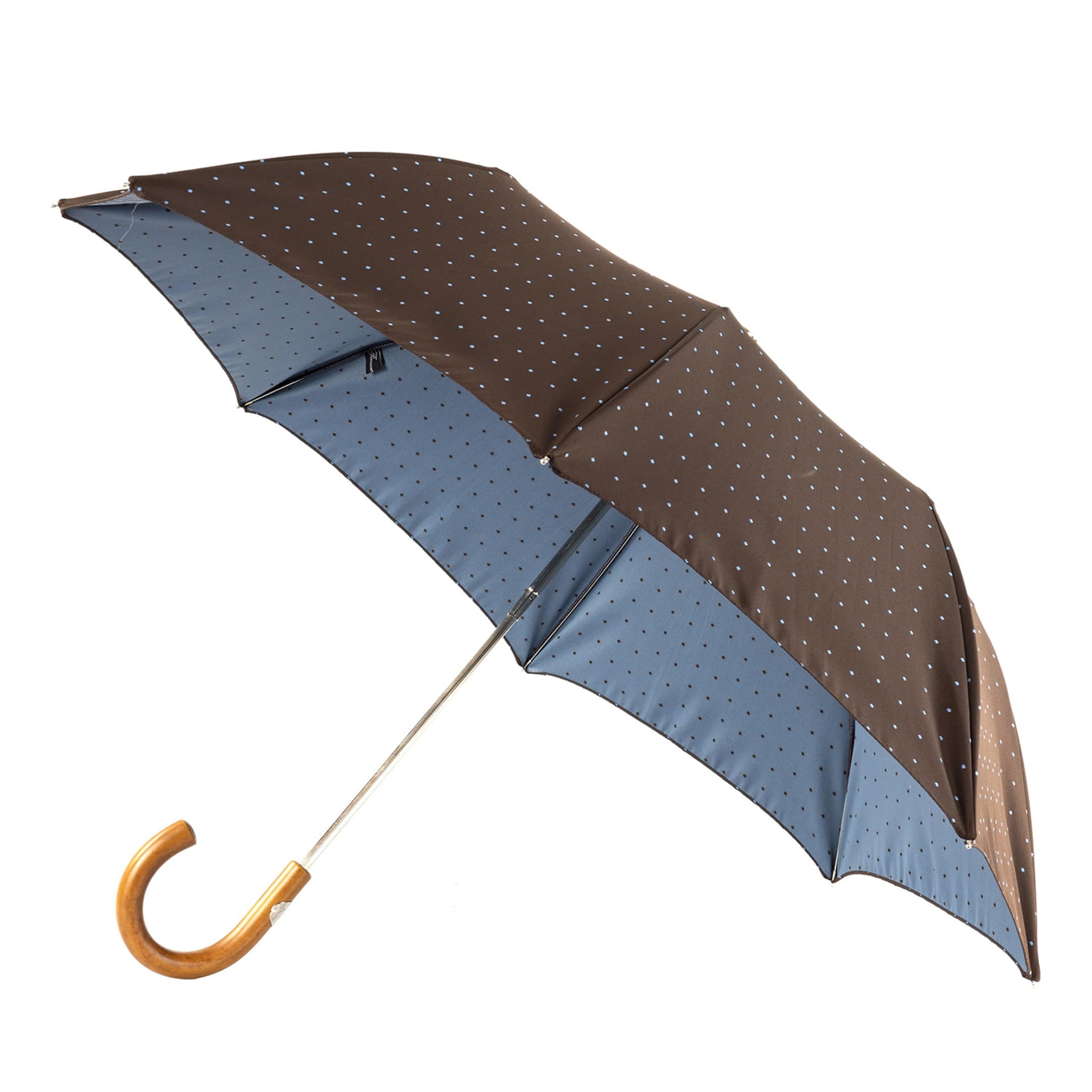 Brown Pois Foldable Umbrella - Main view