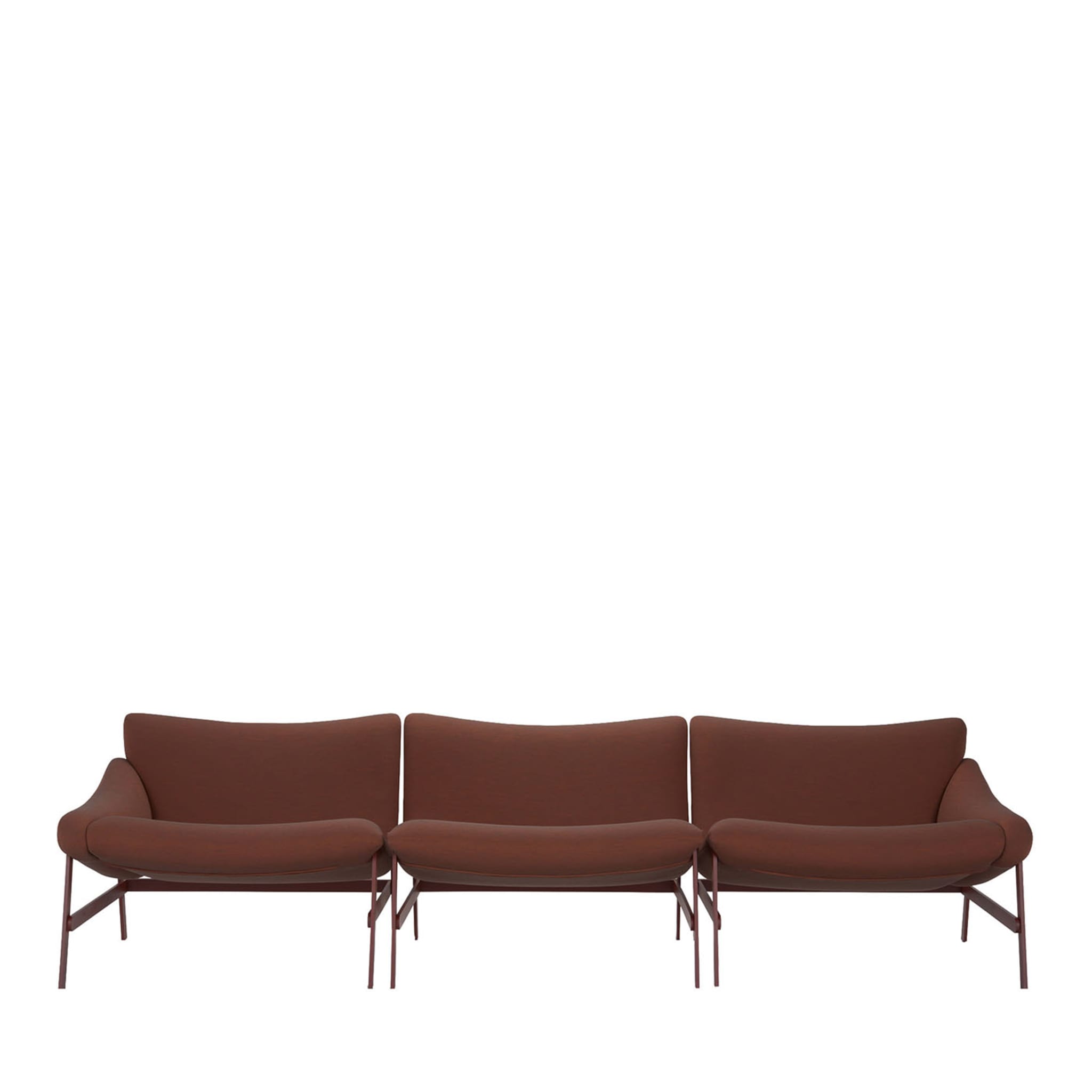 Hammock 3-Seater Brown Sofa - Main view