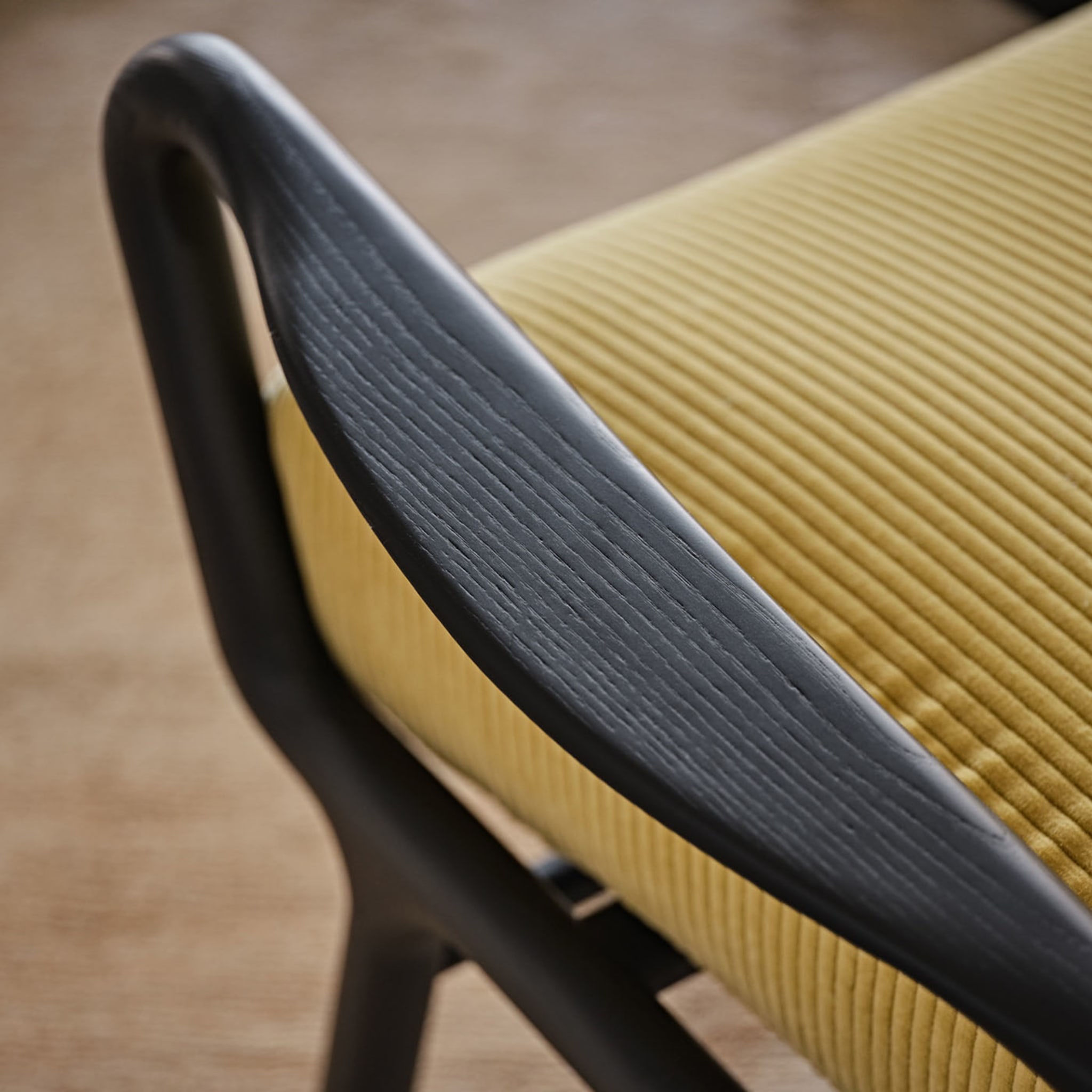 Girò Moka &amp; Yellow Lounge Chair - Vista alternativa 3