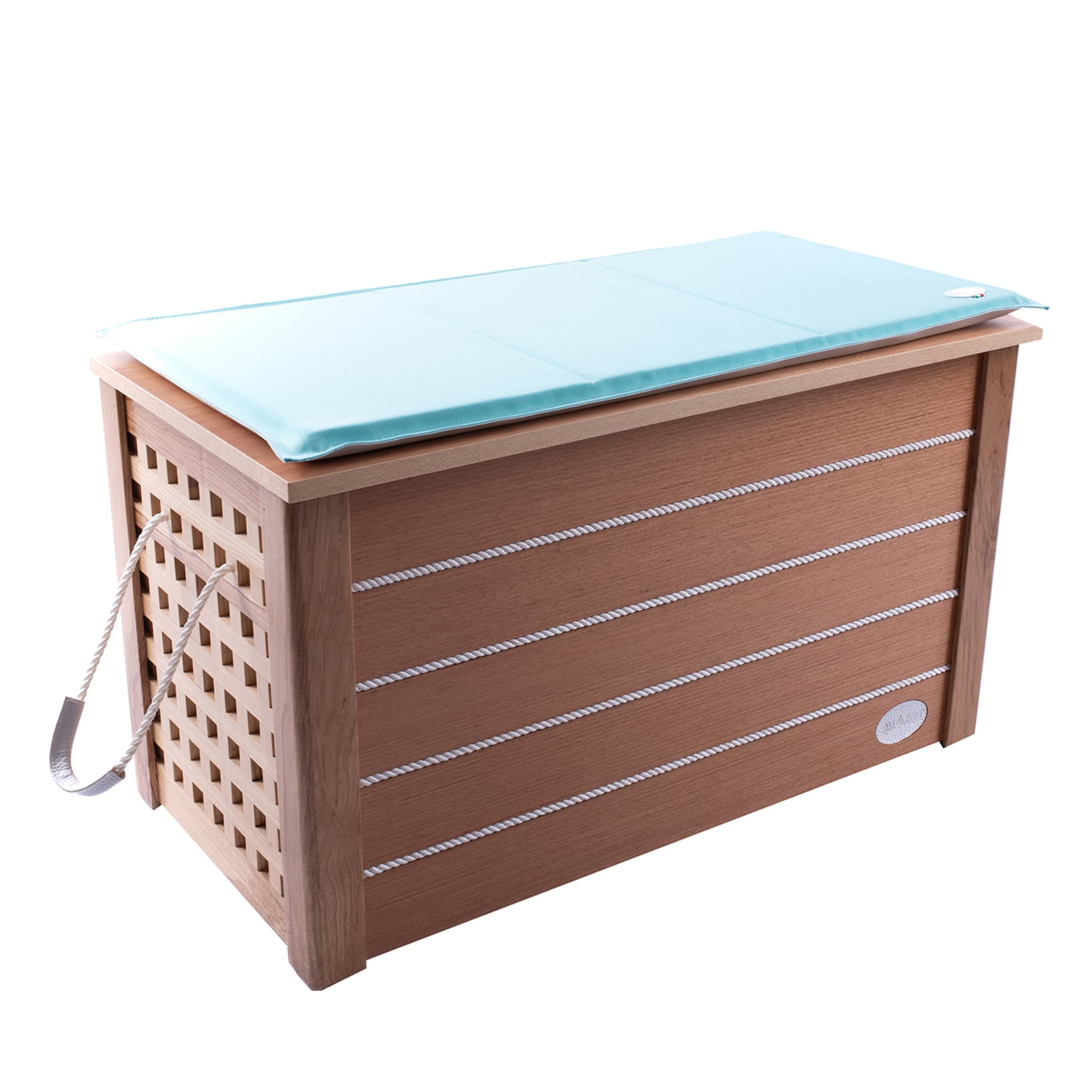 Turquoise Shoe Storage Bench - Main view