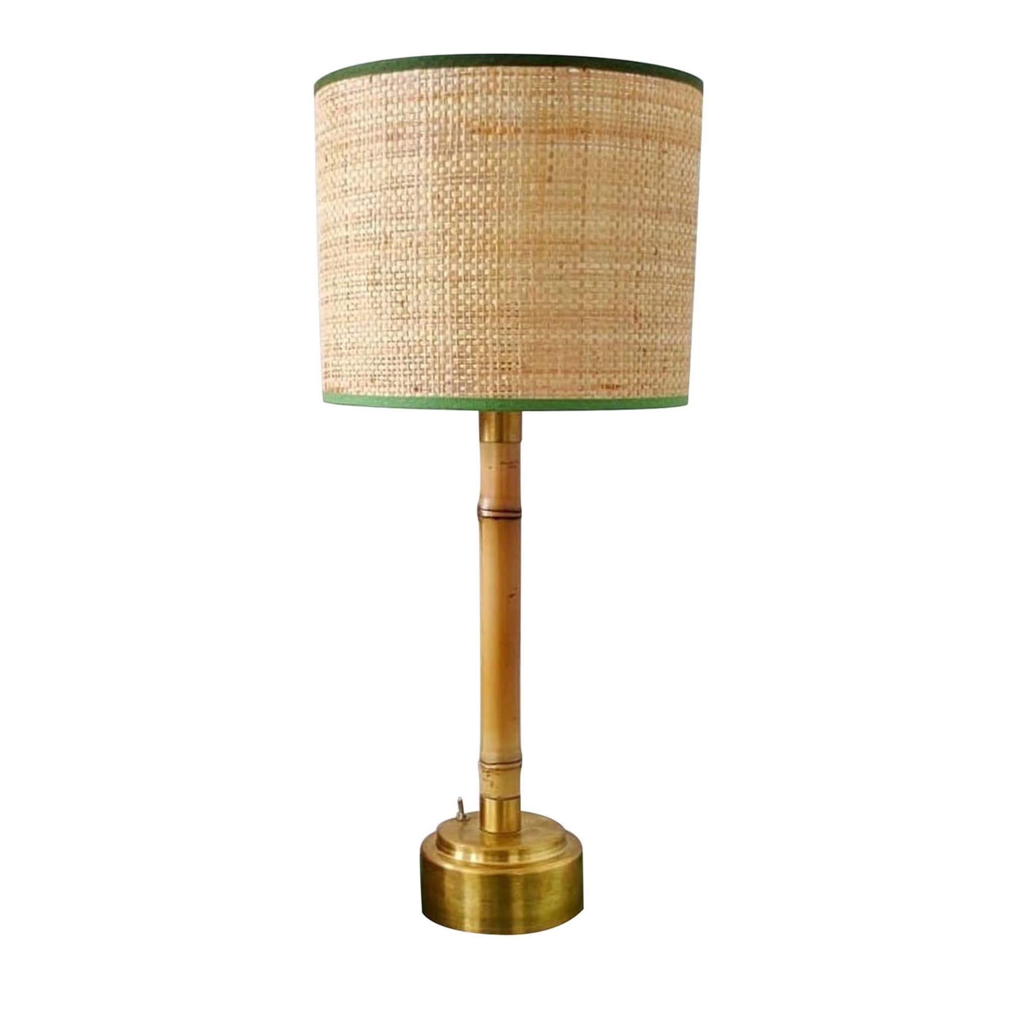 Lámpara de mesa inalámbrica Funghetto Rafia &amp; Bamboo - Vista principal