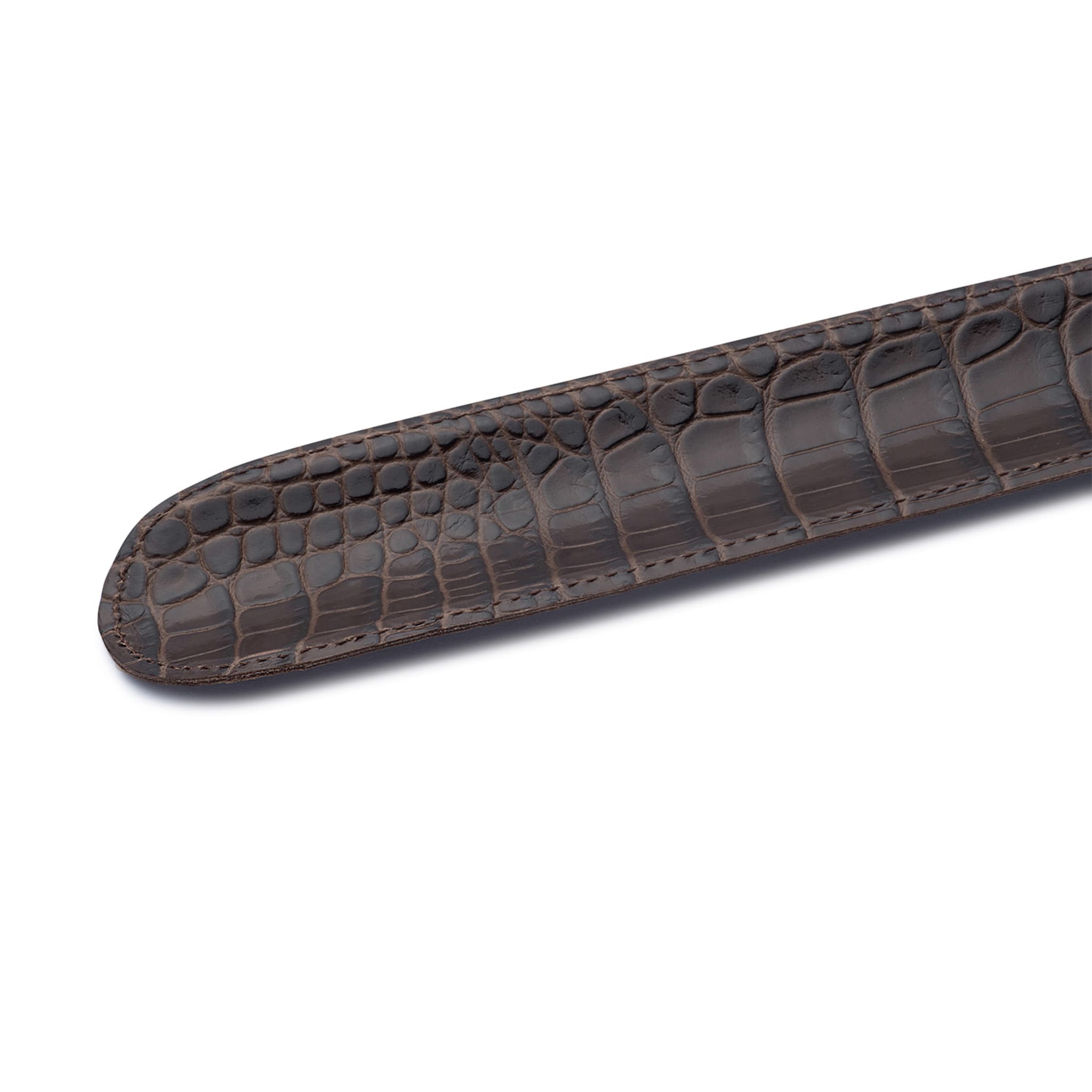 Brown Mock-Croc Leather Shoe Horn - Alternative view 2