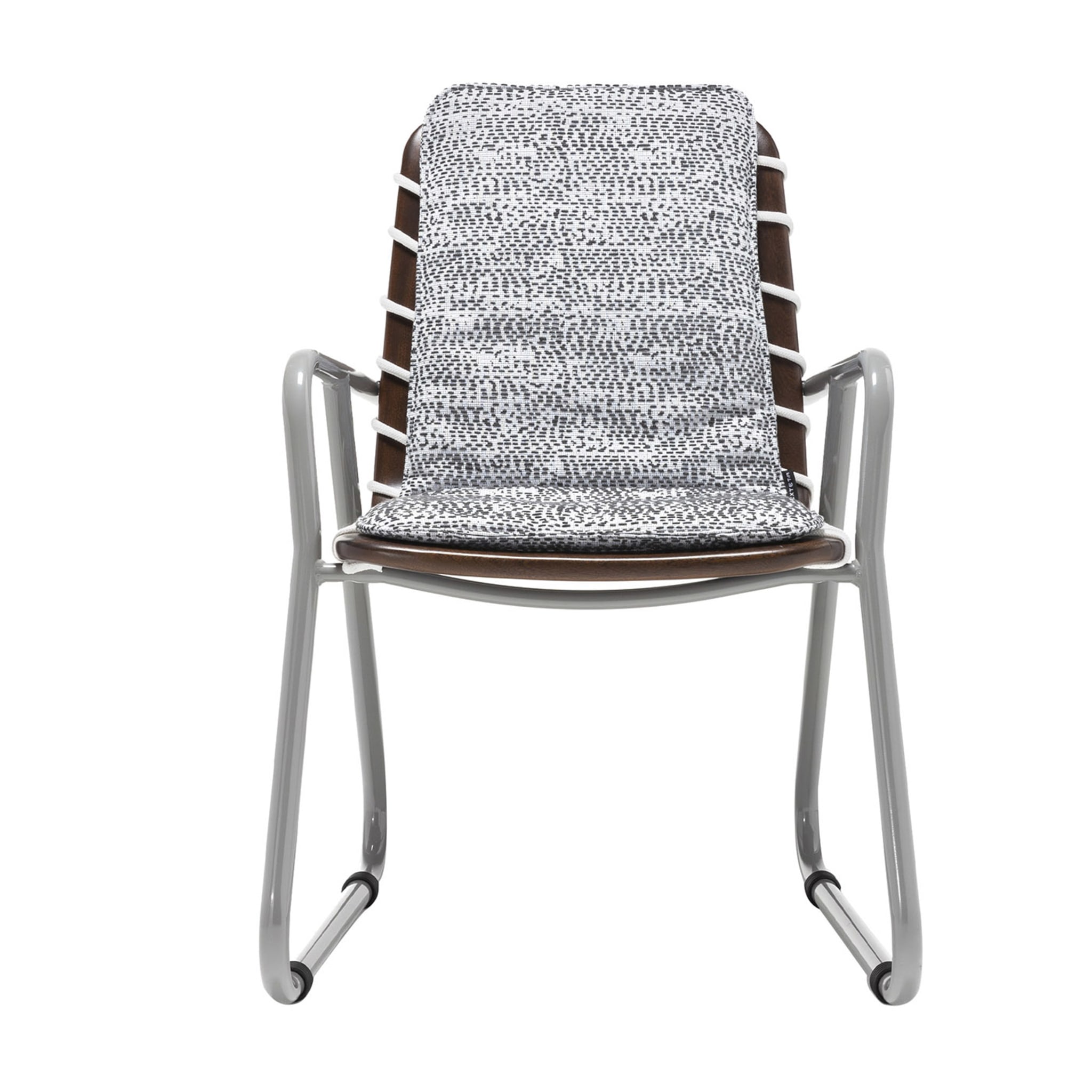 Sunset Black-And-White Dining Armchair by Paola Navone - Main view