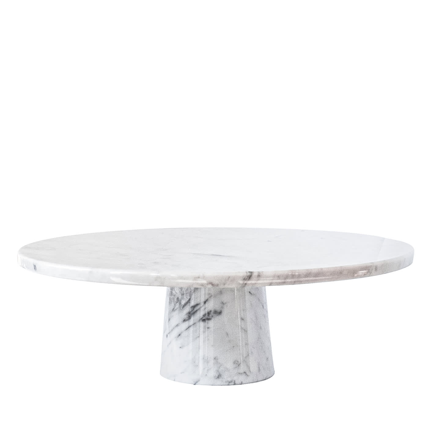 White Carrara marble stand cake - FiammettaV Home Collection