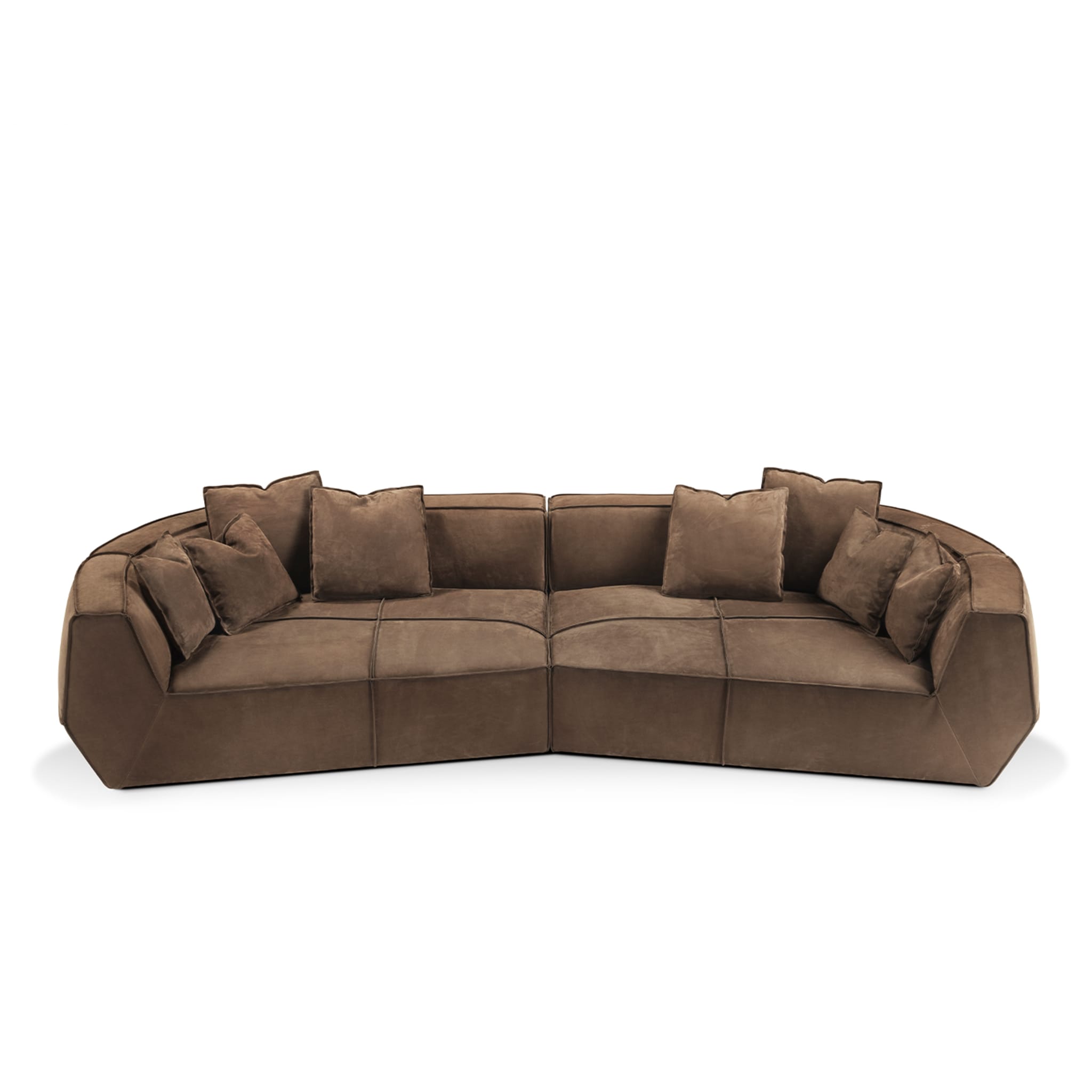 Infinito Medium Brown Sofa by Lorenza Bozzoli - Alternative view 4
