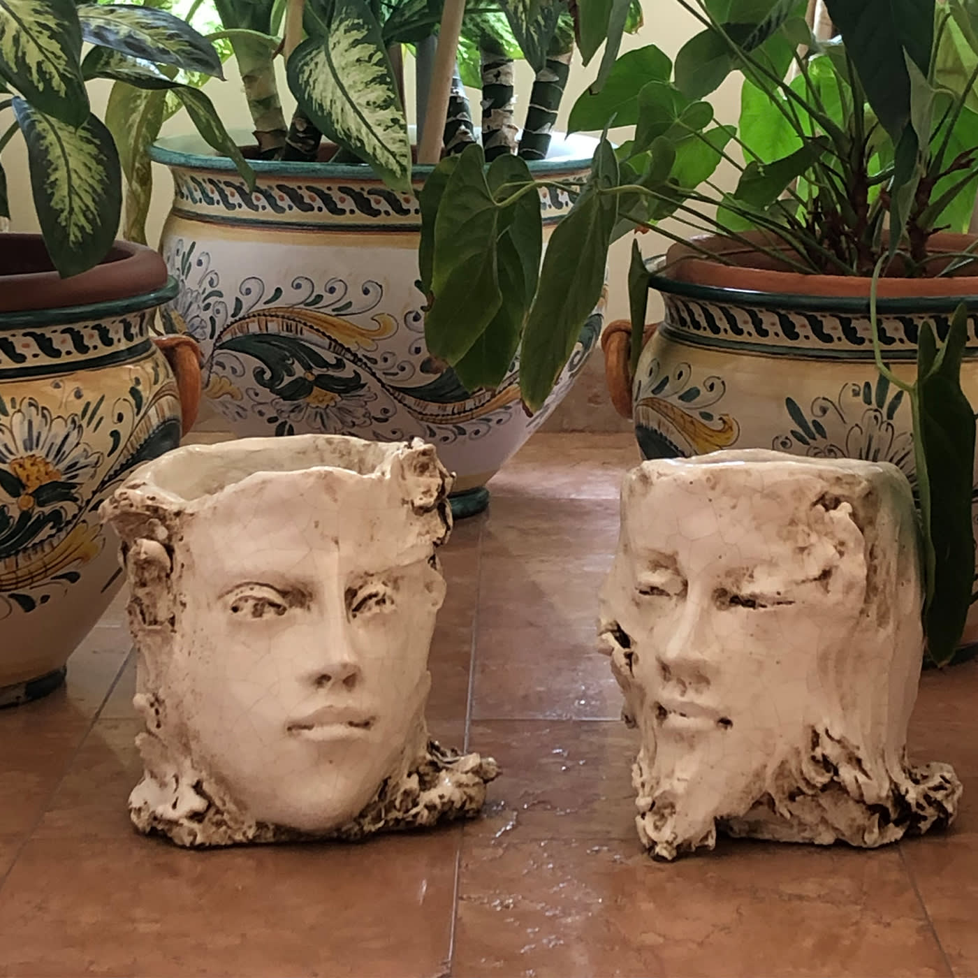 Orlando Anthropomorphic Beige Vase - Angelo Salemi