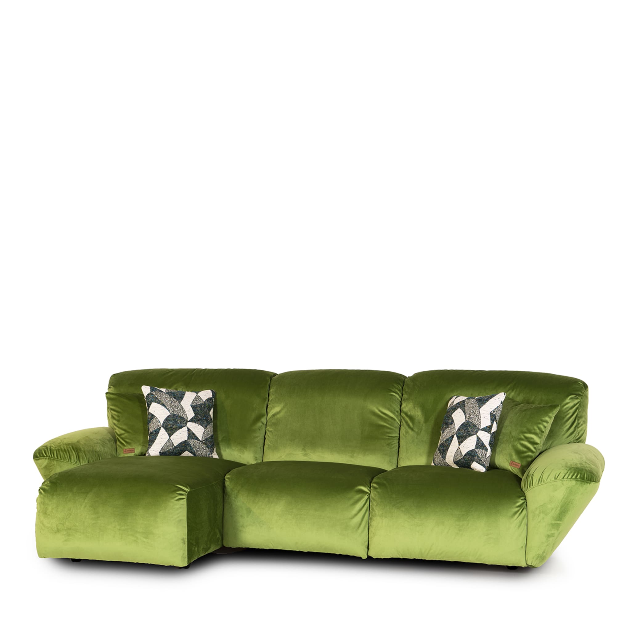 Beluga Green Velvet 3-Seater Sofa by Marco & Giulio Mantellasi - Alternative view 5