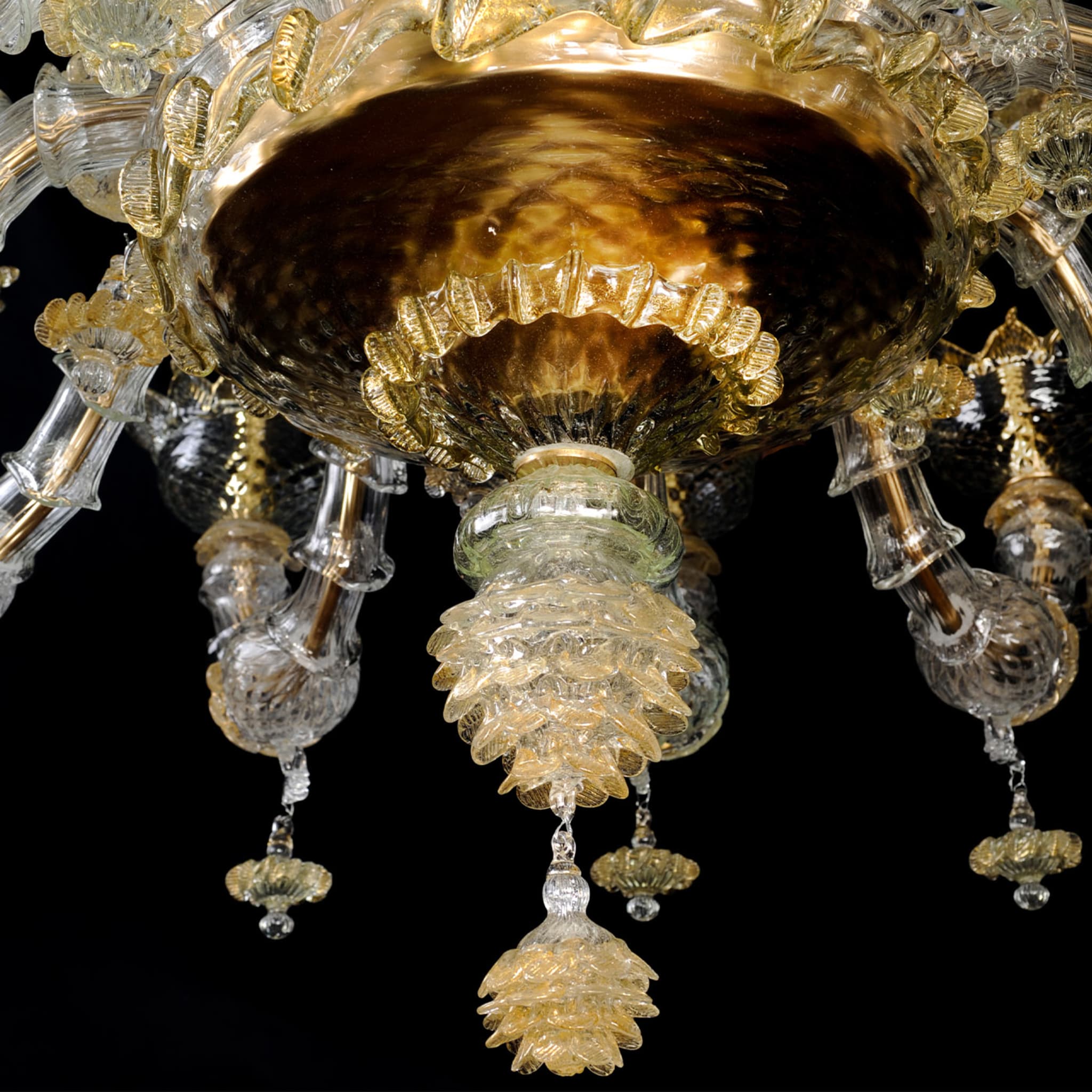 Rezzonico-style Gold and Crystal Chandelier #6 - Alternative view 2